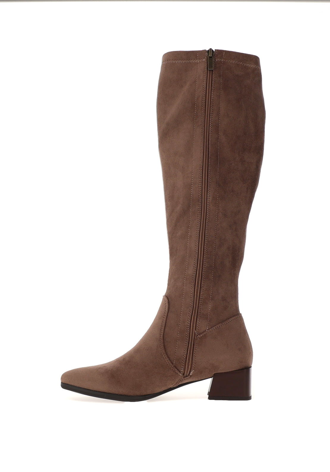 Patrizio Como Emmetton Heeled Knee High Boots, Taupe