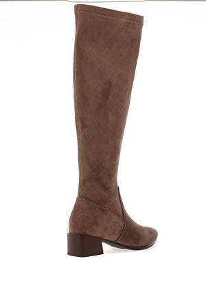 Patrizio Como Emmetton Heeled Knee High Boots, Taupe