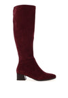 Patrizio Como Emmetton Heeled Knee High Boots, Wine