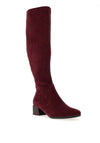 Patrizio Como Emmetton Heeled Knee High Boots, Wine