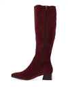 Patrizio Como Emmetton Heeled Knee High Boots, Wine