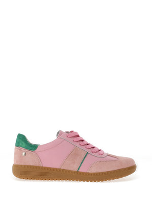 Patrizio Como Melfi Suede Leather Trainers, Rose Pink