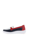 Patrizio Como Perito Slip On Shoes, Navy & Red