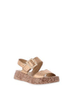 Patrizio Como Ardea Cork Platform Sandals, Gold