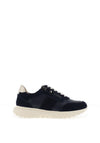 Patrizio Como Cori Eboli Faux Leather Laced Trainers, Navy