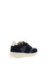 Patrizio Como Cori Eboli Faux Leather Laced Trainers, Navy