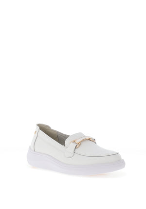 Patrizio Como Vinchio Leather Loafer, White