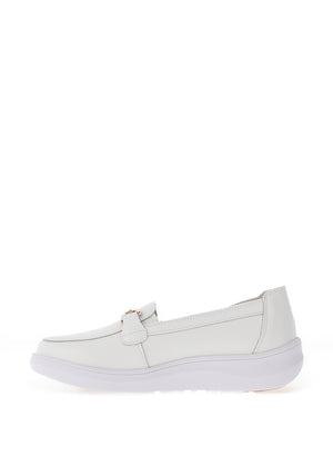 Patrizio Como Vinchio Leather Loafer, White