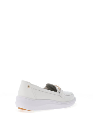 Patrizio Como Vinchio Leather Loafer, White