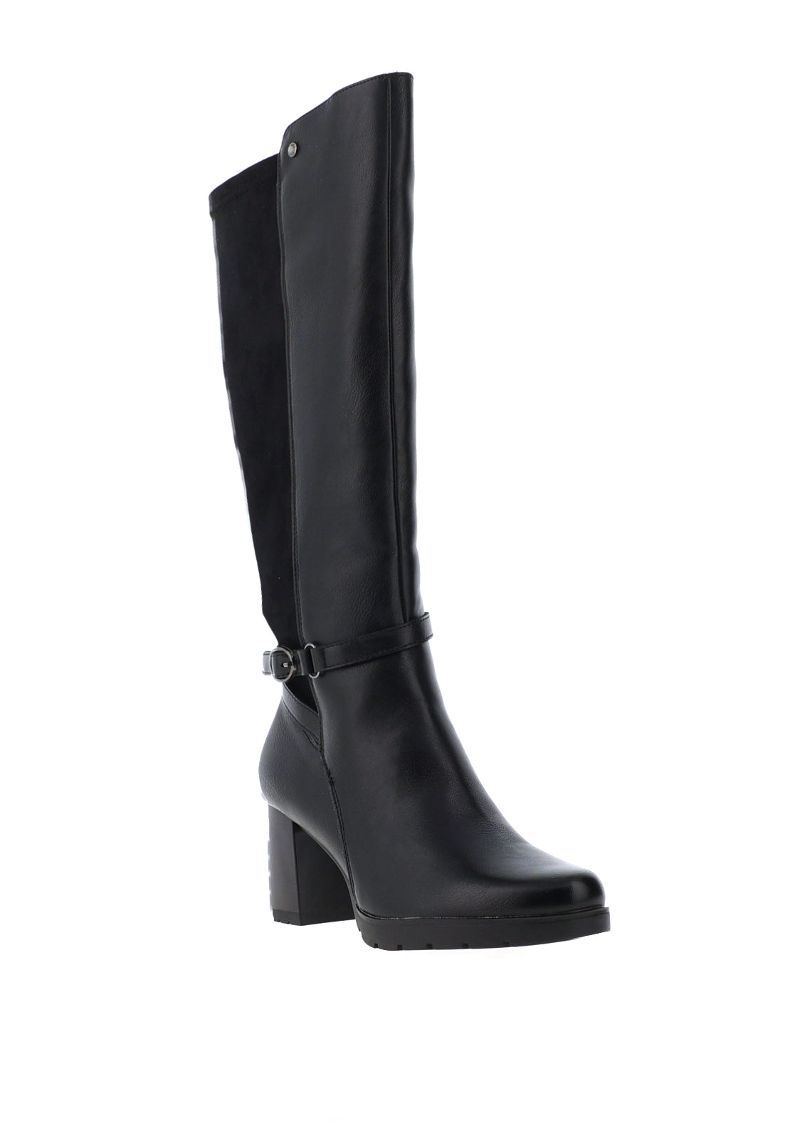 Patrizio Como Pombia High Heeled Knee-High Boots, Black