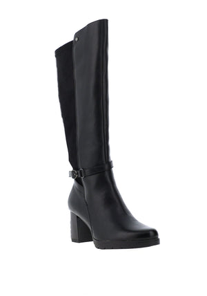 Patrizio Como Pombia High Heeled Knee-High Boots, Black