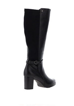 Patrizio Como Pombia High Heeled Knee-High Boots, Black