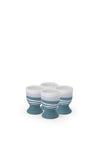 Paul Maloney Teal Collection Set of 4 Egg Cups