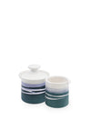Paul Maloney Teal Collection Milker & Sugar Bowl
