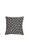 Paul Moneypenny Amazing Geometric 43x43cm Cushion, Black and Beige