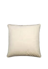 Paul Moneypenny Velvet Pipped Cushion 59x59cm, Black & Cream