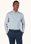 Paul & Shark Gingham Oxford Shirt, Blue & White