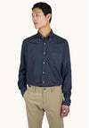 Paul & Shark Giza Cotton Shirt, Denim Blue