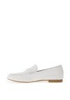 Paul Green Leather Slip On Shoes, White