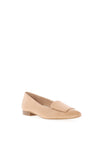 Paul Green Smooth Leather Pointed Ballet Pumps, Beige
