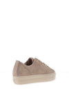 Paul Green Suede Shimmer Platform Trainers, Grey
