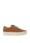 Paul Green Leather Platform Trainers, Cuoio