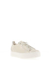 Paul Green Metallic Elastic Lace Platform Trainers, Gold