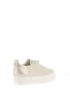 Paul Green Metallic Elastic Lace Platform Trainers, Gold
