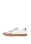 Paul Green Suede Nylon Panel Court Trainers, Neutral