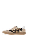 Paul Green Suede Panel Court Trainers, Beige