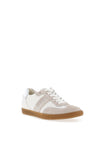Paul Green Leather Lace Up Trainers, White and Grey