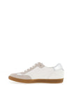 Paul Green Leather Lace Up Trainers, White and Grey