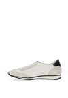 Paul Green Leather Monochrome Trainers, White & Black