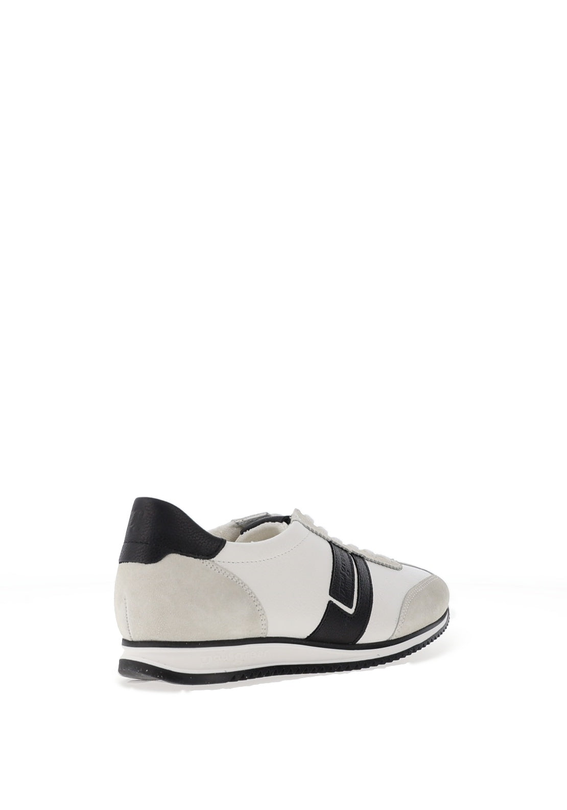 Paul Green Leather Monochrome Trainers, White & Black