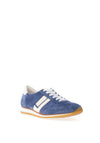 Paul Green Leather Monochrome Trainers, Blue & Cream