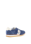 Paul Green Leather Monochrome Trainers, Blue & Cream