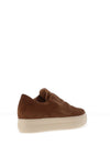 Paul Green Suede Leather Slip-On Elasticated Trainers, Tan