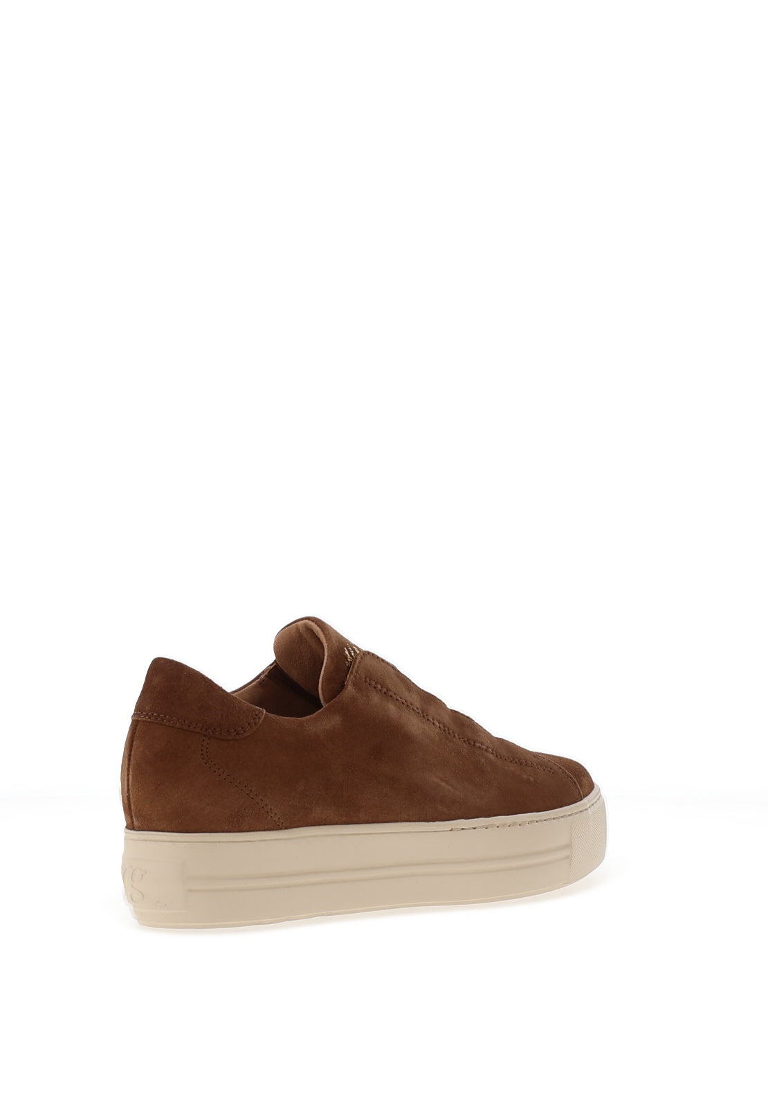 Paul Green Suede Leather Slip-On Elasticated Trainers, Tan