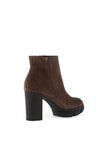 Paul Green Suede Heeled Ankle Boots, Earth