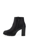 Paul Green Suede Heeled Ankle Boots, Black