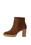 Paul Green Suede Heeled Ankle Boots, Toffee