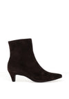 Paul Green Soft Suede Leather Kitten Heeled Ankle Boots, Mocha Brown