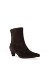 Paul Green Soft Suede Leather Kitten Heeled Ankle Boots, Mocha Brown