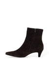 Paul Green Soft Suede Leather Kitten Heeled Ankle Boots, Mocha Brown