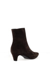 Paul Green Soft Suede Leather Kitten Heeled Ankle Boots, Mocha Brown