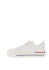 Paul Green Leather Elasticated Lace Trainers, White
