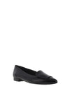 Paul Green Smooth Leather Pointed Ballet Pumps, Black