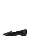 Paul Green Smooth Leather Pointed Ballet Pumps, Black
