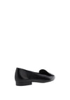 Paul Green Smooth Leather Pointed Ballet Pumps, Black