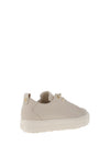 Paul Green Leather Elastic Platform Trainers, Ivory Gold